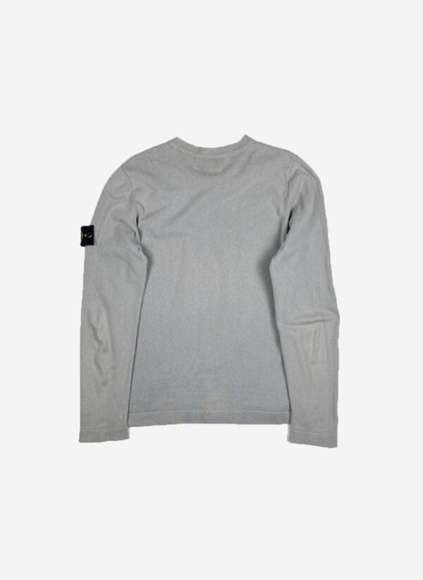 Vintage Stone Island Longsleeve Sweater grau – Bild 4