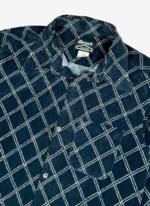 Vintage 90s Diesel Samthemd petrol