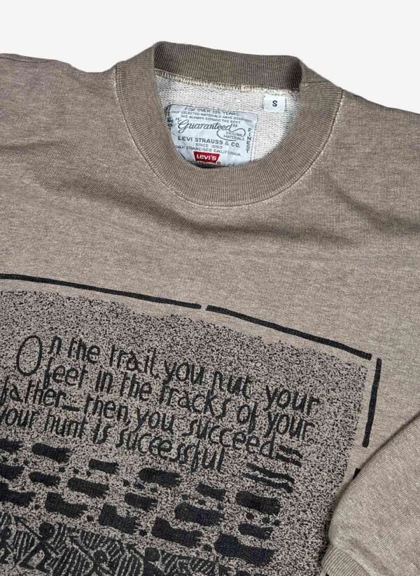 Vintage 80s Levi's Sweater grau