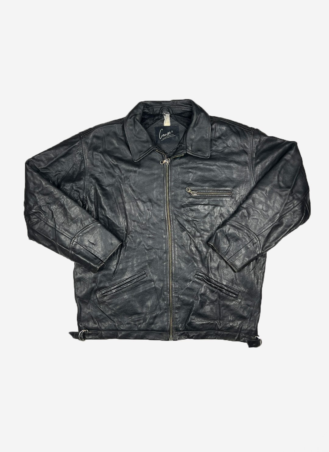 Vintage Lederjacke Cruse schwarz
