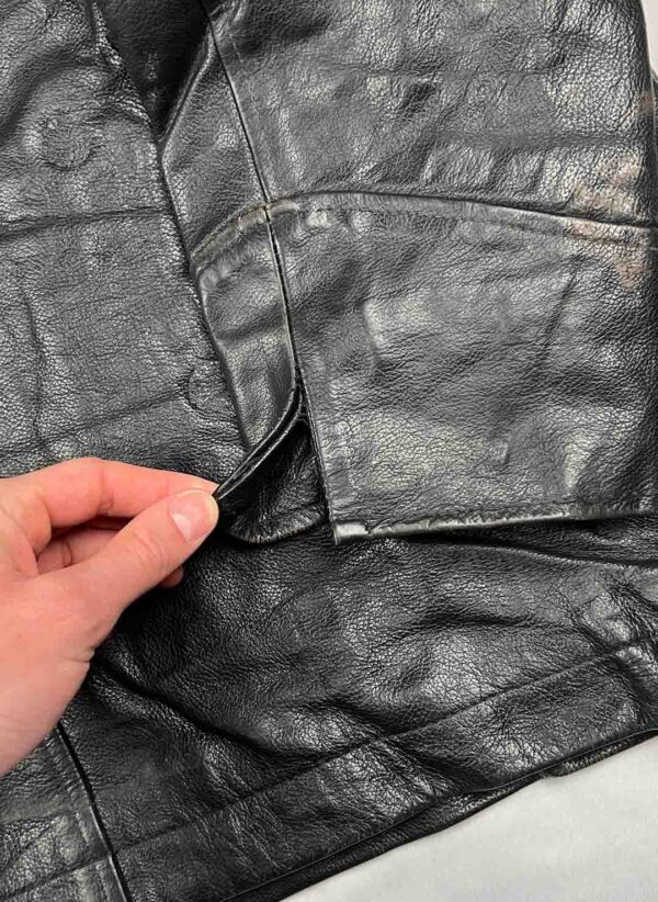 Vintage Lederjacke Cruse schwarz – Bild 4