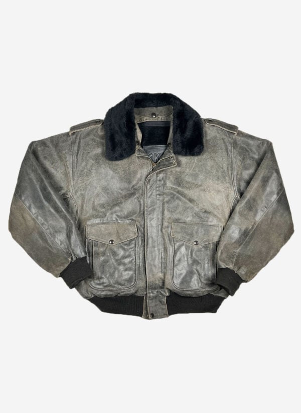 Vintage Skott heavy Lederjacke gefüttert