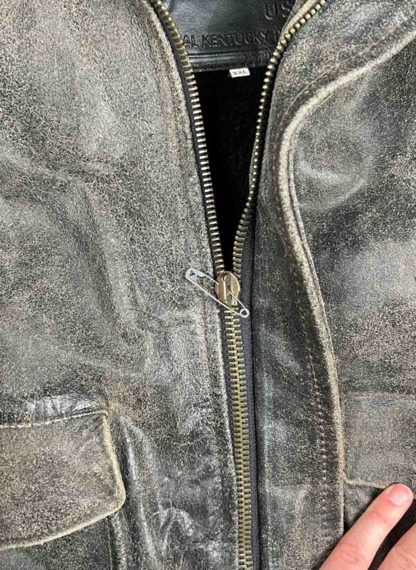 Vintage Skott heavy Lederjacke gefüttert – Bild 5