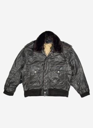 Vintage U.S. Air Force heavy Lederjacke dunkelbraun