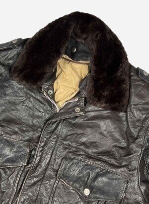 Vintage U.S. Air Force heavy Lederjacke dunkelbraun