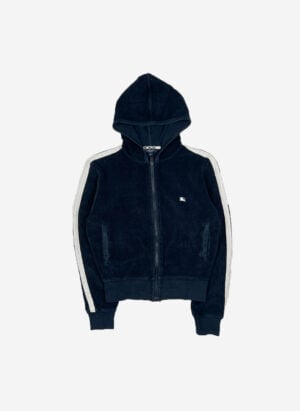 Burberry Damen Frottee Zip-Hoodie cropped