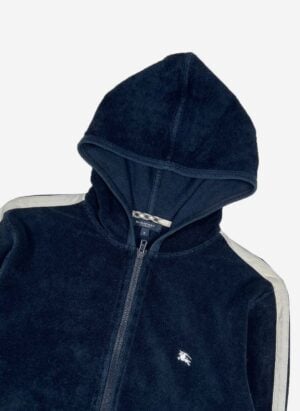 Burberry Damen Frottee Zip-Hoodie cropped