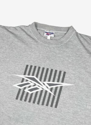 Vintage 90s Reebok T-Shirt grau boxy