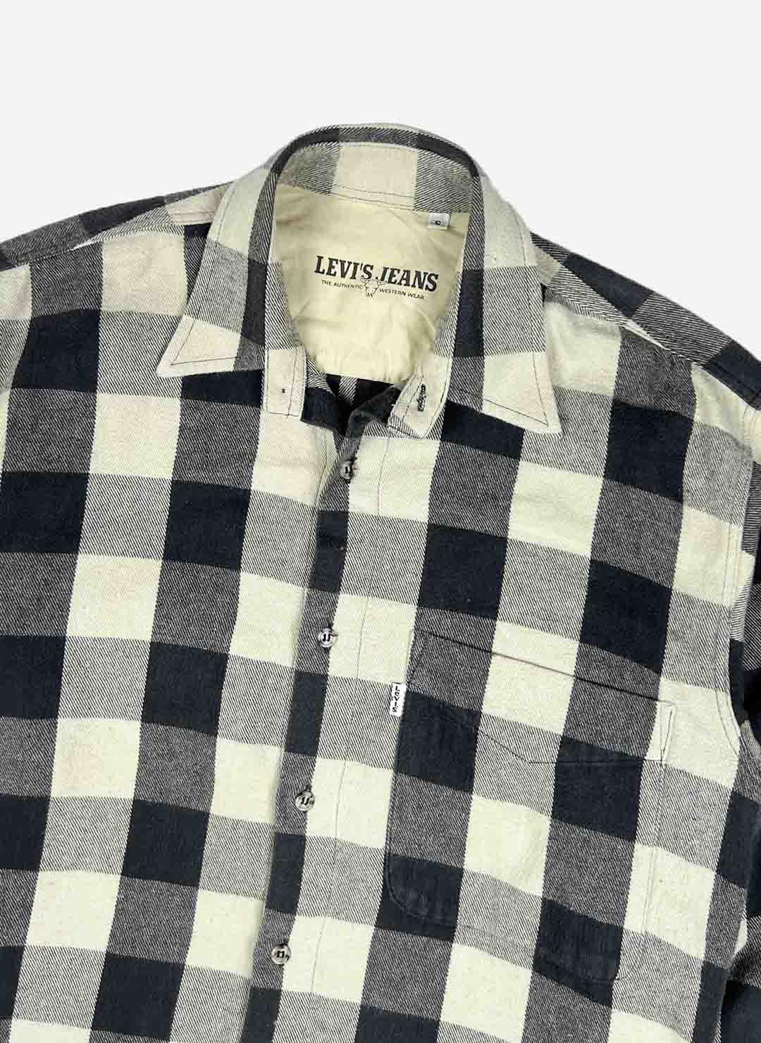 Vintage 90s Levi's Western Flanellhemd – Bild 2