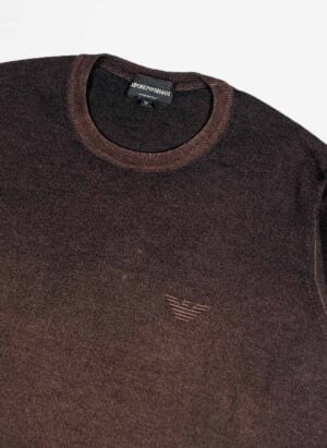 Vintage Emporio Armani Wollpullover braun