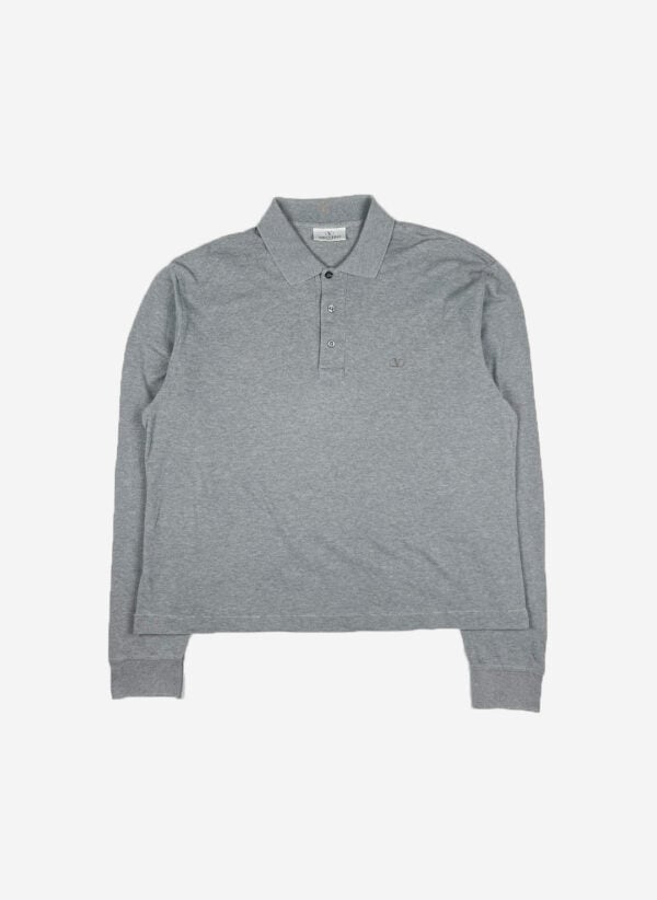 Vintage Valentino Longsleeve Poloshirt cropped