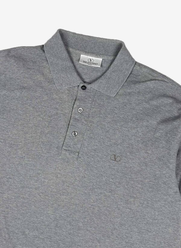 Vintage Valentino Longsleeve Poloshirt cropped – Bild 2