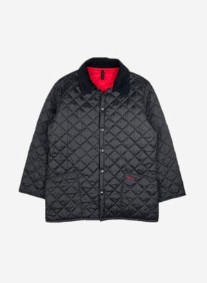 Vintage Barbour Steppmantel schwarz