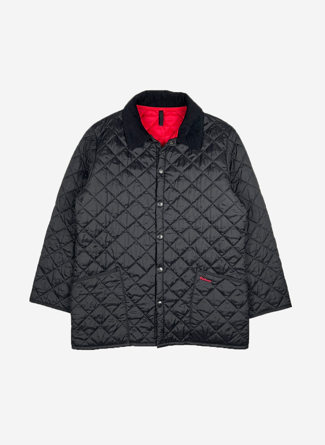 Vintage Barbour Steppmantel schwarz
