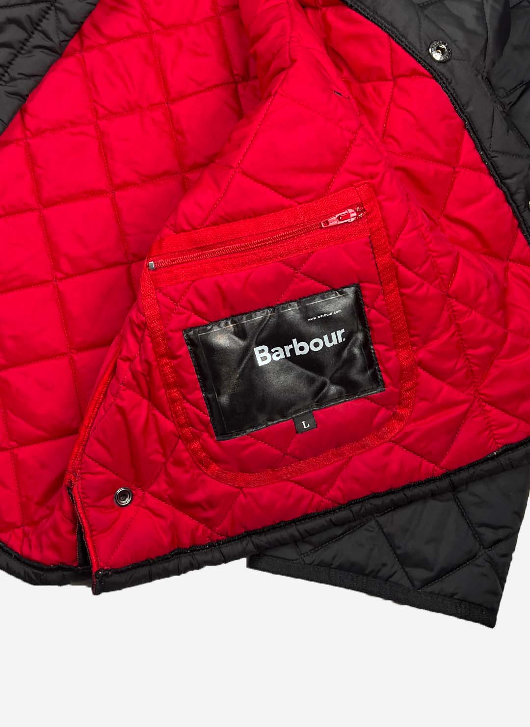 Vintage Barbour Steppmantel schwarz – Bild 5