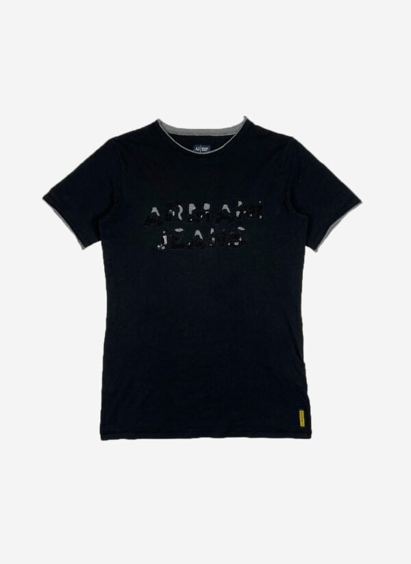 Vintage Armani Jeans Pailletten slim T-Shirt