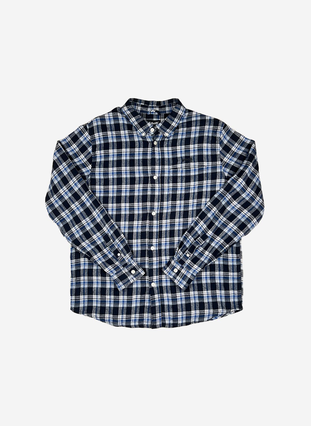 Vintage Schott Flanellhemd blau