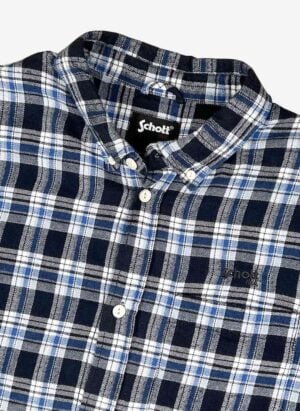 Vintage Schott Flanellhemd blau