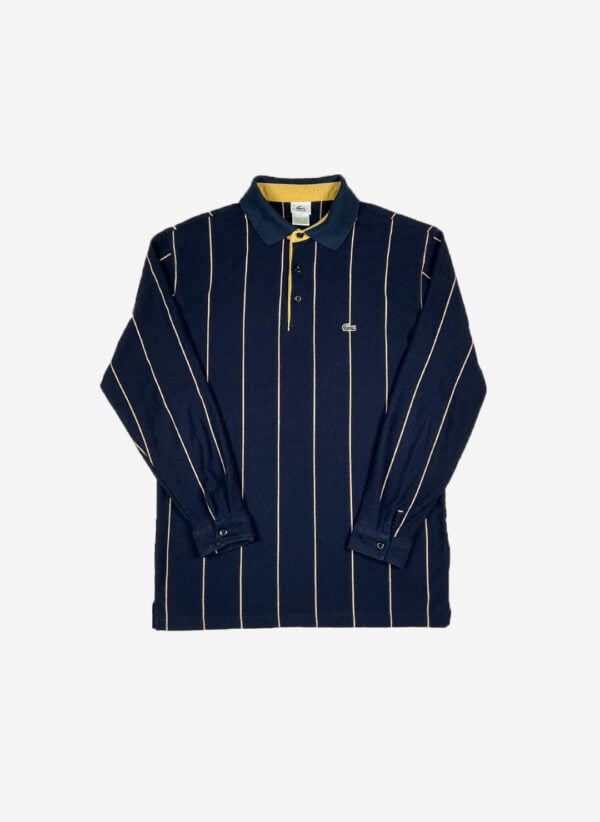 Vintage Lacoste Longsleeve Poloshirt schwarz
