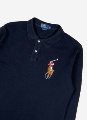 Vintage Polo Ralph Lauren Big Pony Longsleeve schwarz