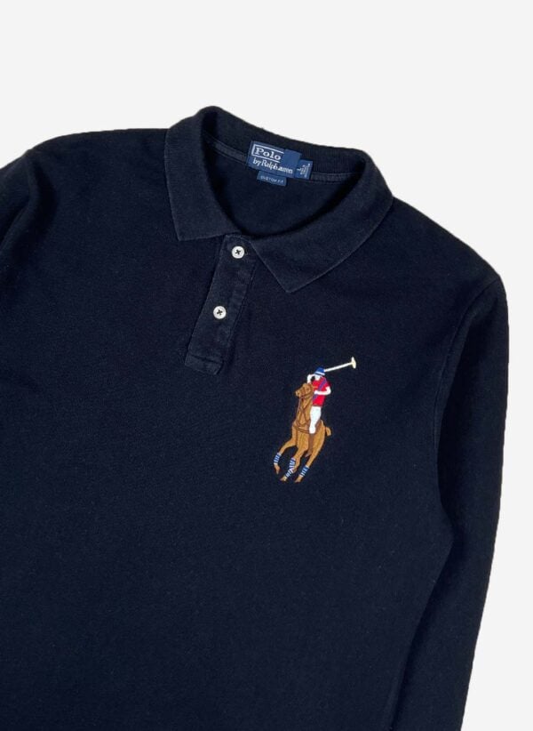 Vintage Polo Ralph Lauren Big Pony Longsleeve schwarz – Bild 2