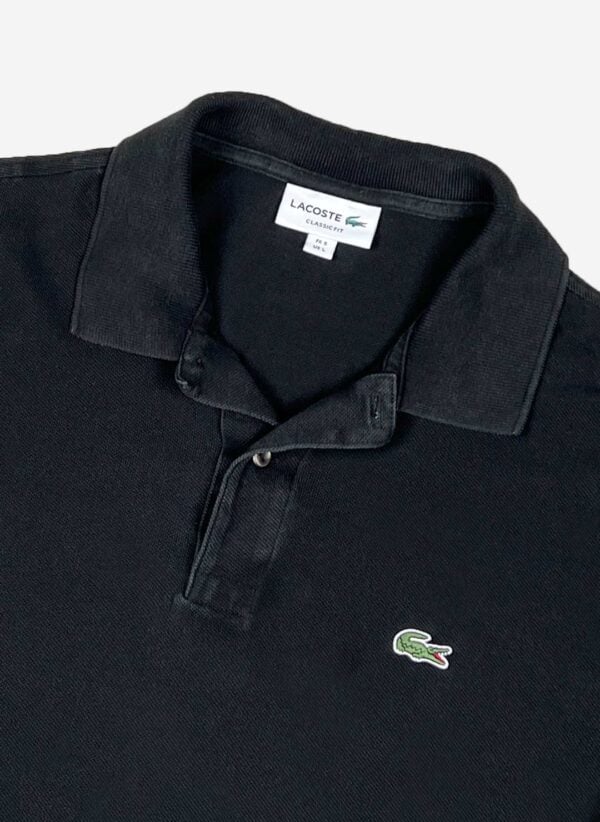 Lacoste Longsleeve Poloshirt schwarz – Bild 2