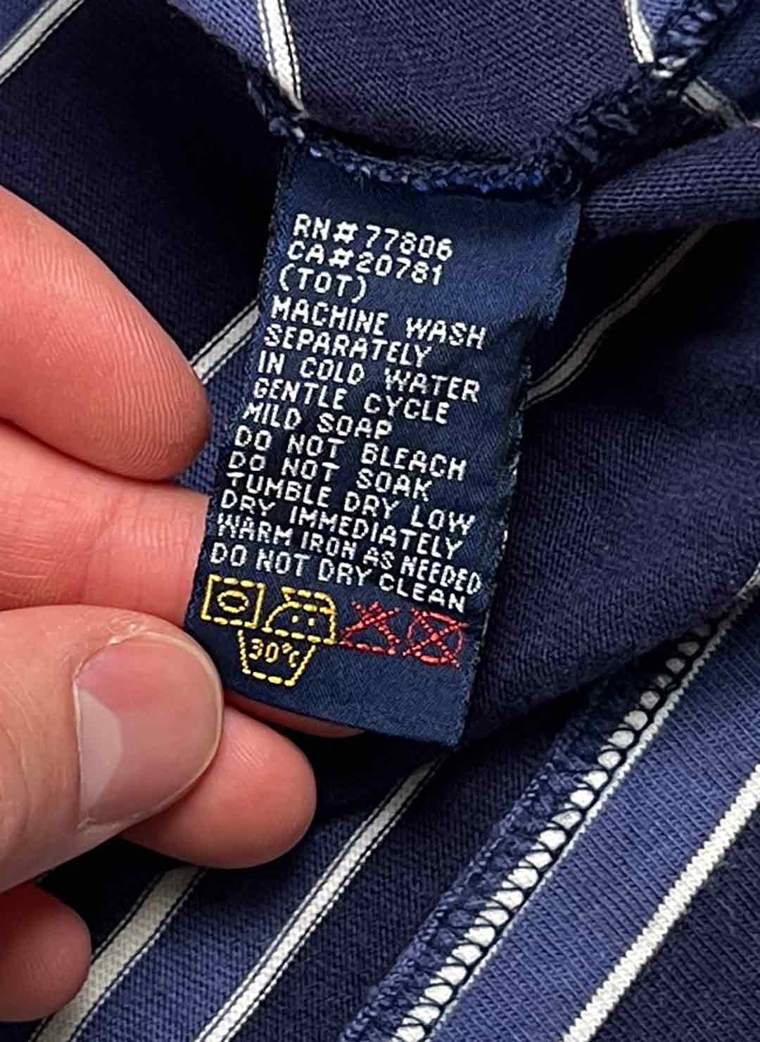 Vintage 90s Tommy Hilfiger Henley Longsleeve – Bild 3