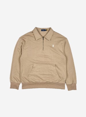 Polo Ralph Lauren Bootleg Half-Zip Sweater beige
