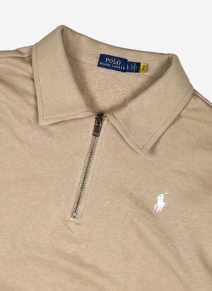 Polo Ralph Lauren Bootleg Half-Zip Sweater beige