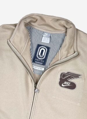Vintage Nike Y2K Track & Field Zipper beige