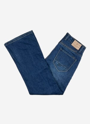 Diesel flared Jeans dunkelblau washed