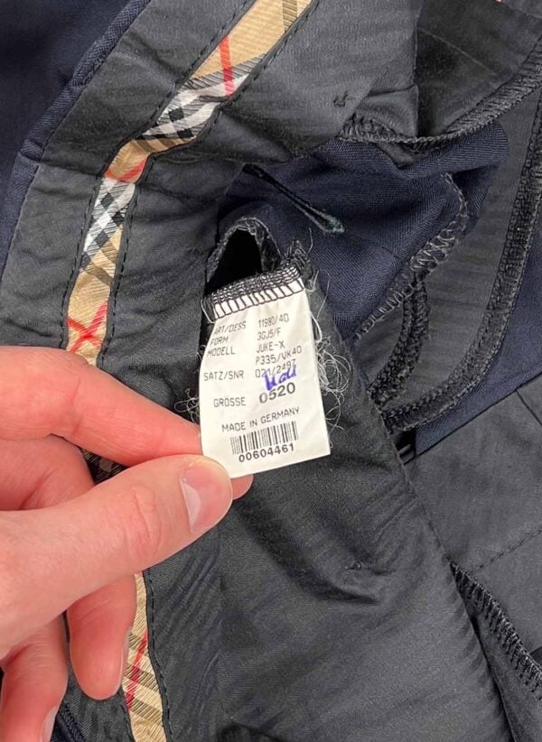 Vintage Burberry Anzughose navy – Bild 5