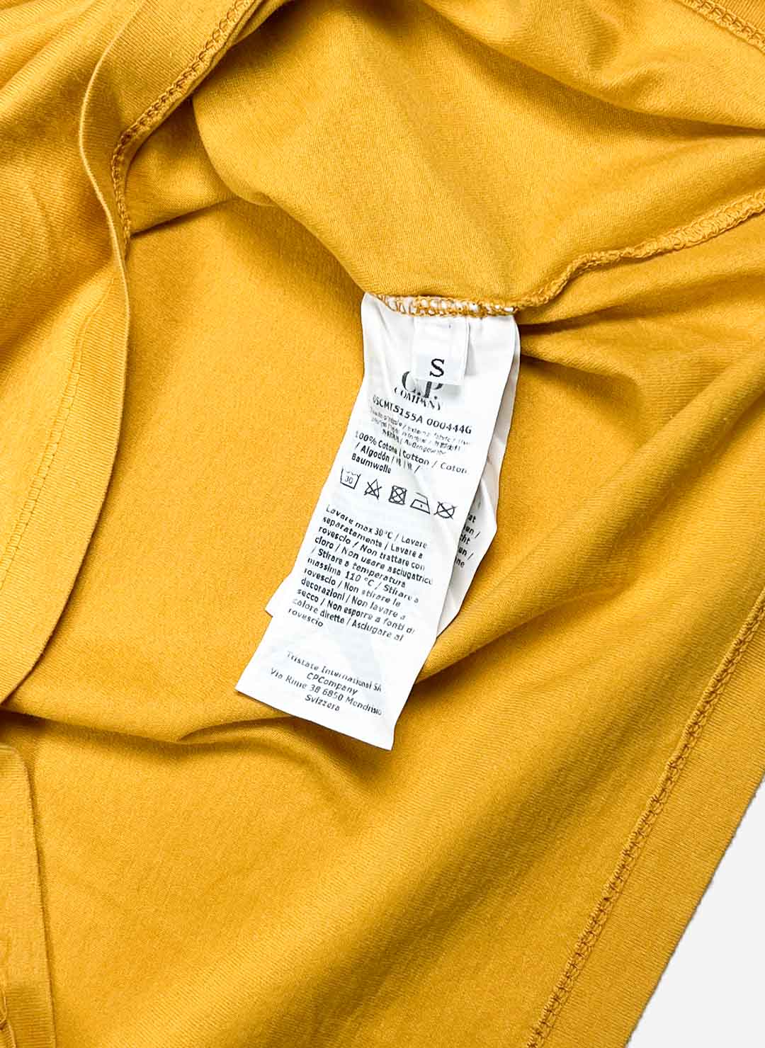 Vintage C.P. Company T-Shirt gelb – Bild 3