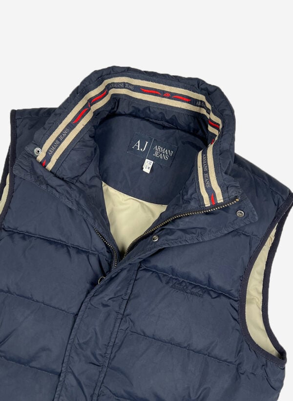 Vintage Armani Jeans Weste navy – Bild 2