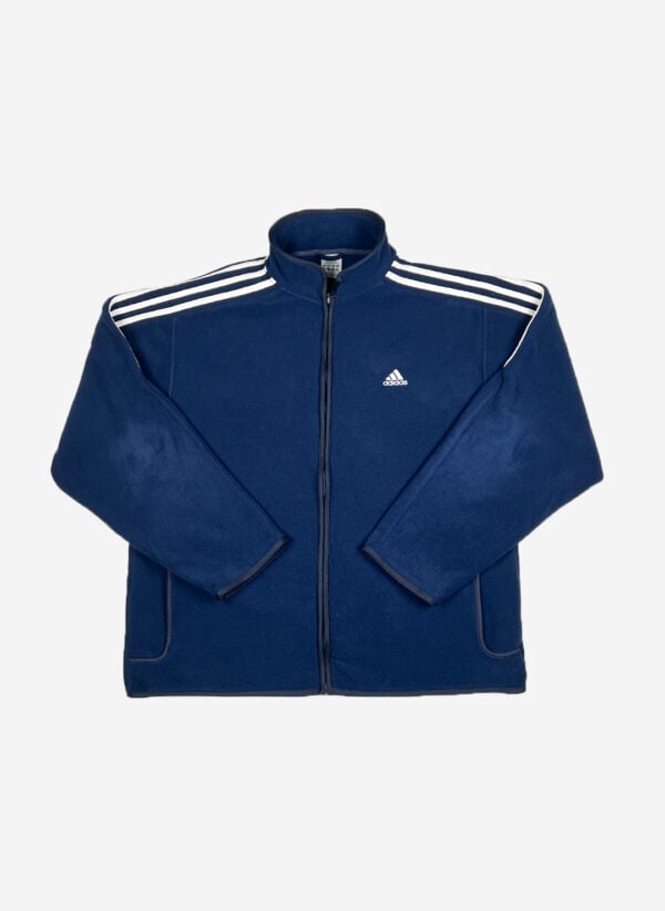 Vintage Adidas Y2K Fleecejacke navy