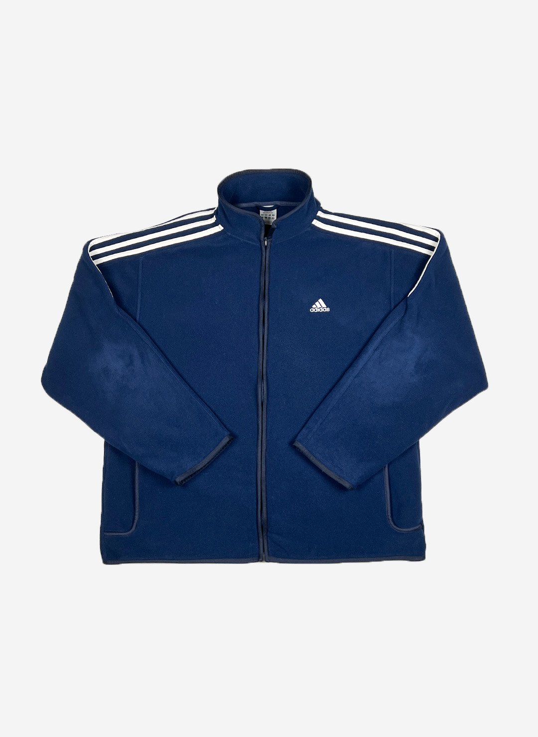 Vintage Adidas Y2K Fleecejacke navy