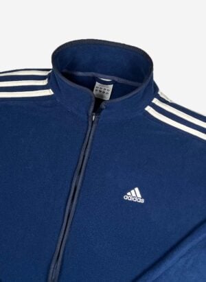 Vintage Adidas Y2K Fleecejacke navy