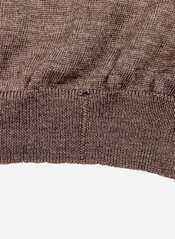 Vintage Lacoste Wollpullover braun – Bild 4