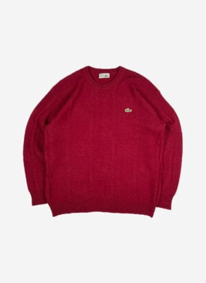 Vintage Chemise Lacoste Strickpullover rot
