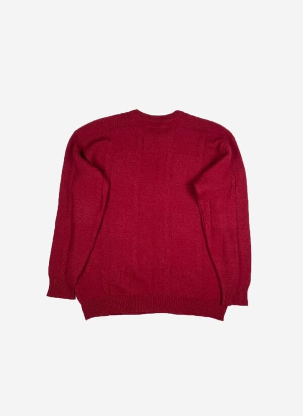 Vintage Chemise Lacoste Strickpullover rot – Bild 3