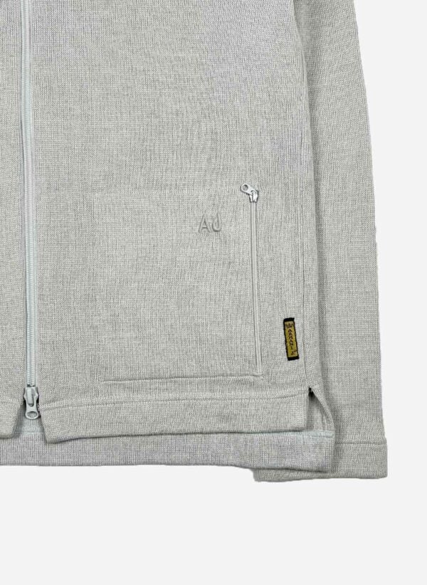 Vintage Armani Jeans Woll Zipper grau – Bild 4