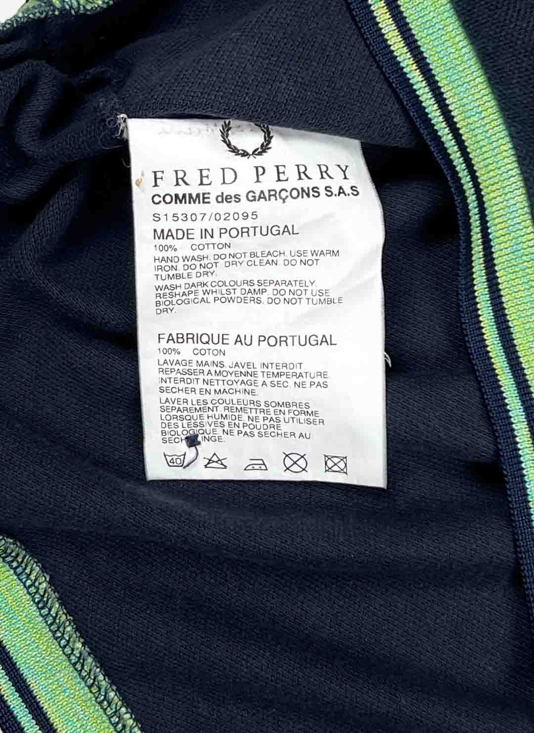 CDG x Fred Perry Poloshirt navy – Bild 4