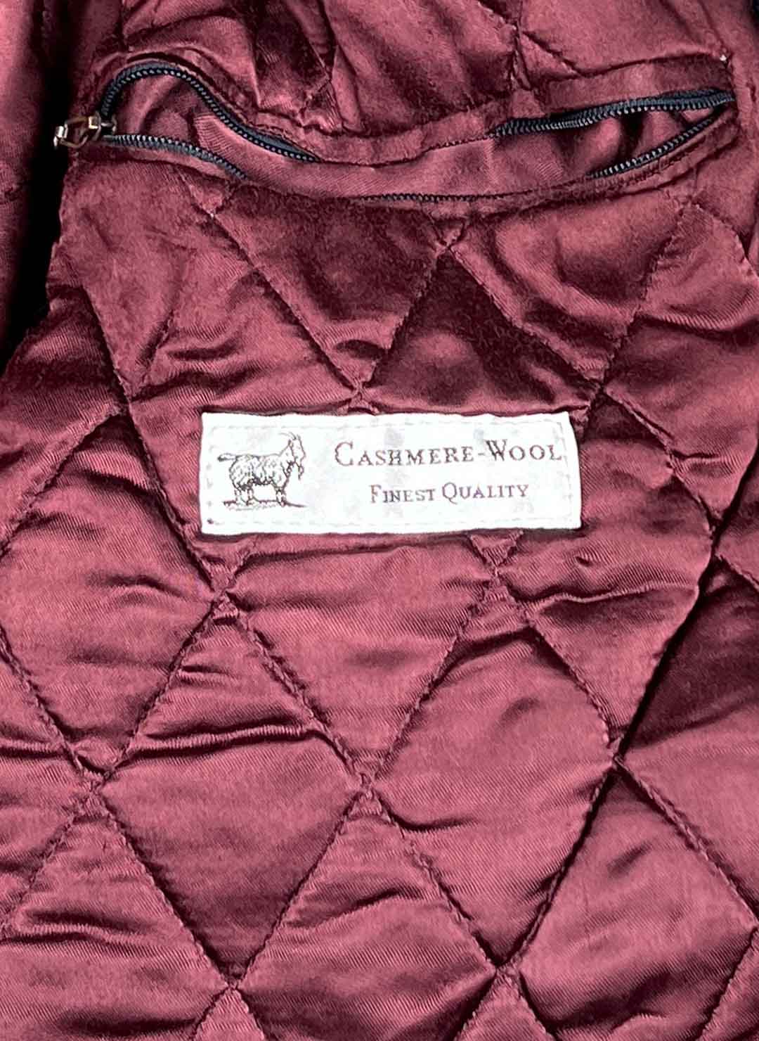 Vintage 90s Hugo Boss Kaschmir Bomberjacke navy – Bild 5