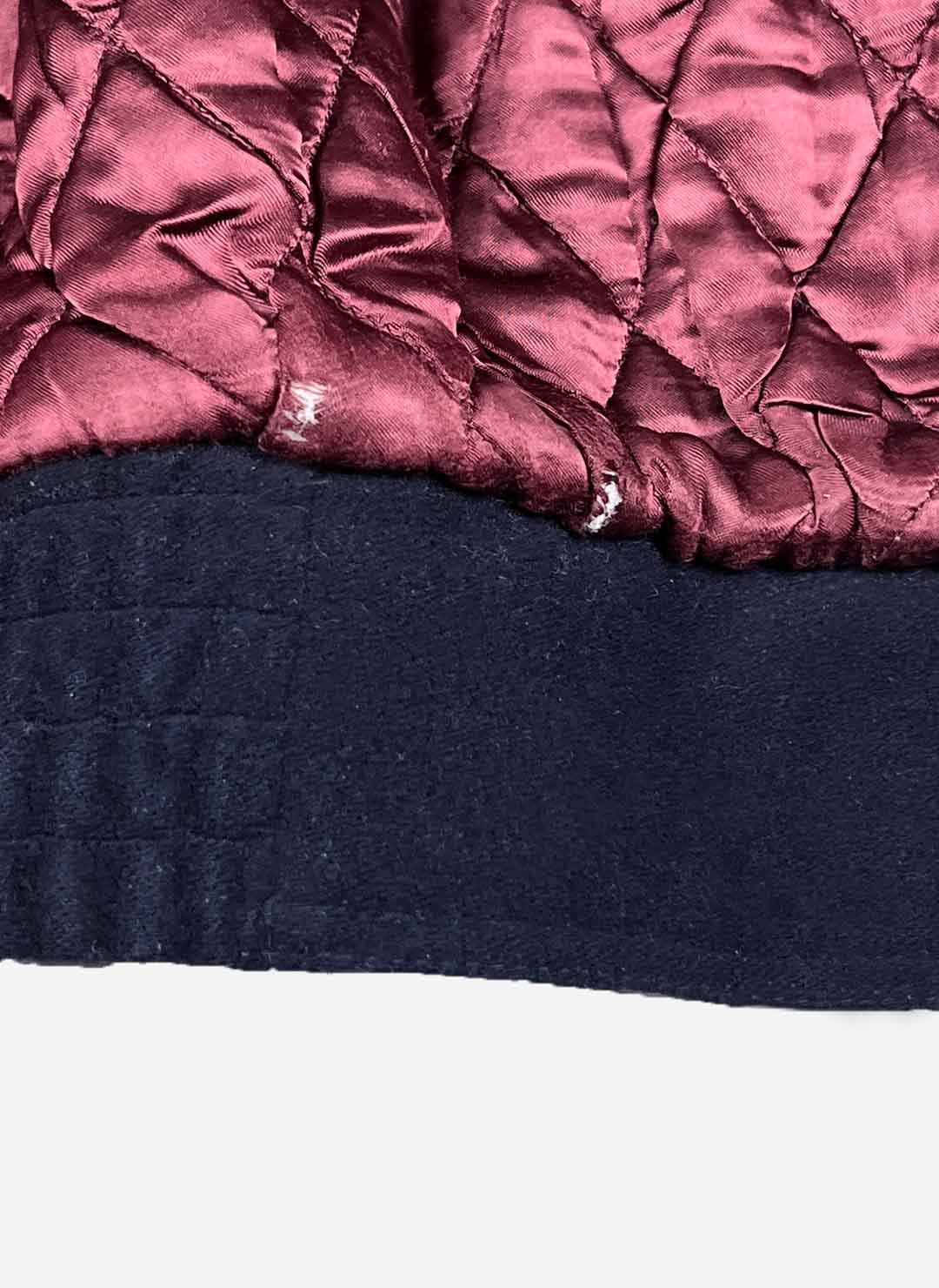 Vintage 90s Hugo Boss Kaschmir Bomberjacke navy – Bild 6