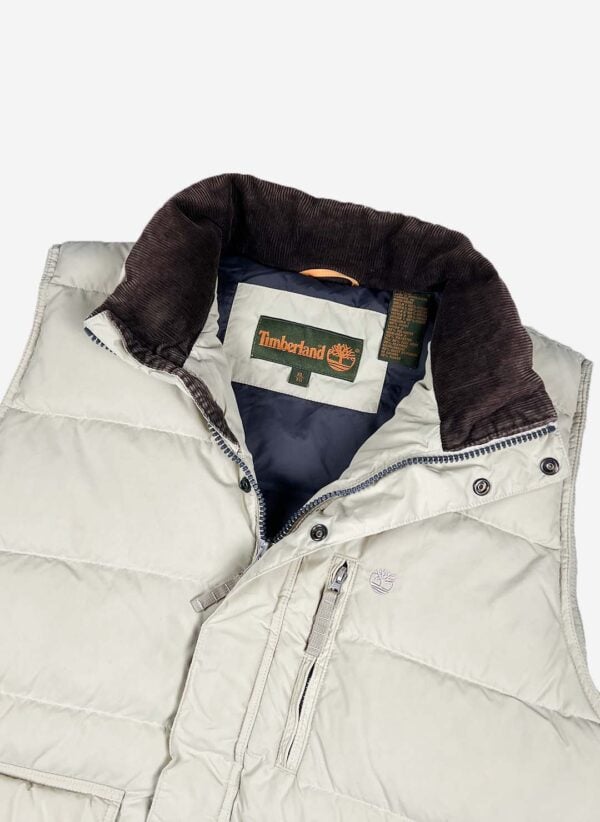 Vintage Timberland Pufferweste beige