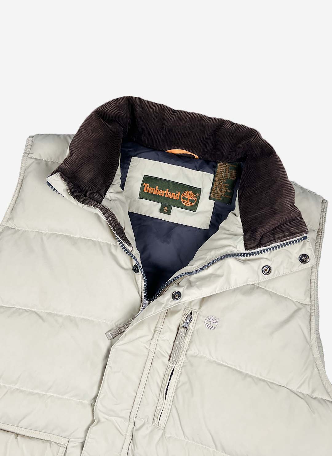 Vintage Timberland Pufferweste beige – Bild 2