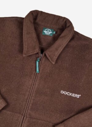 Vintage Dockers Fleecejacke braun