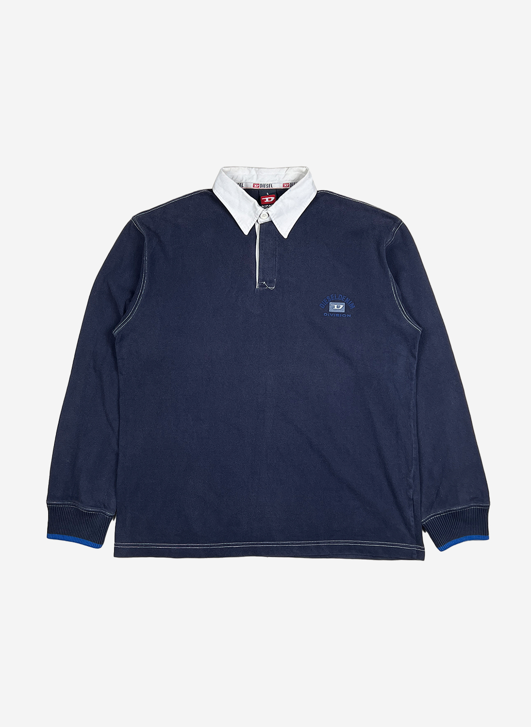 Vintage Diesel Rugbyshirt navy