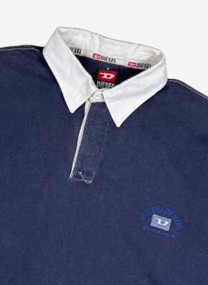Vintage Diesel Rugbyshirt navy
