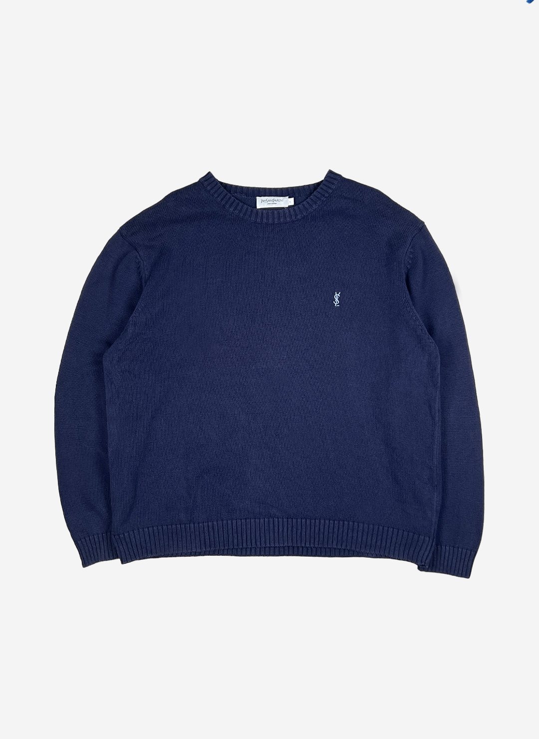 Vintage Yves Saint Laurent Strickpullover navy